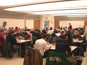 The Active Learning Centre full of students