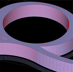 3d layered model in software